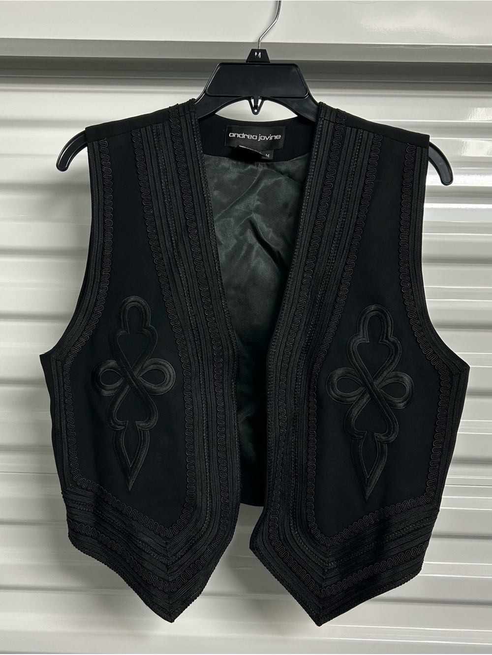 Andrea Jovine Black Lined Vest
